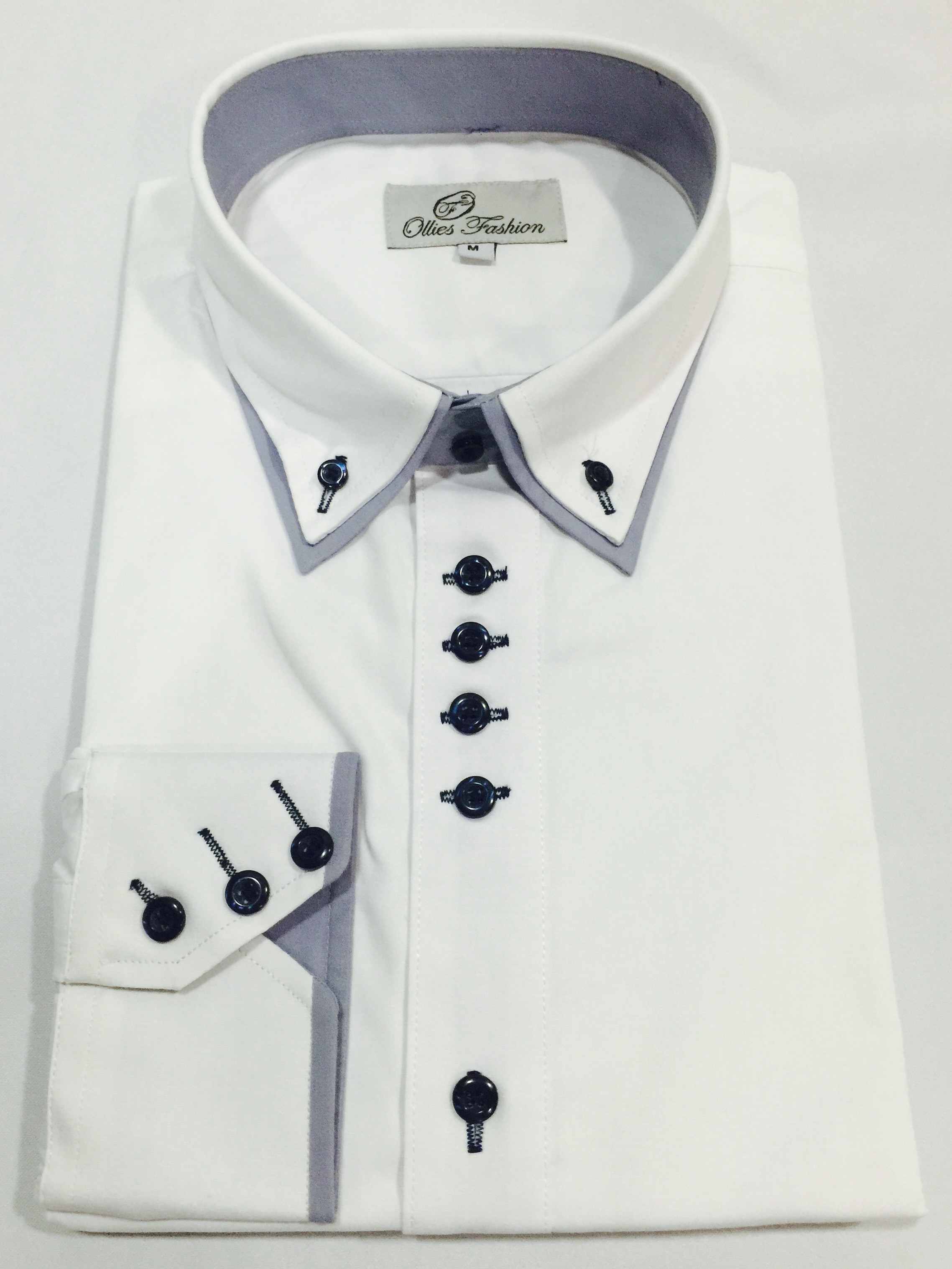 double collar dress shirt